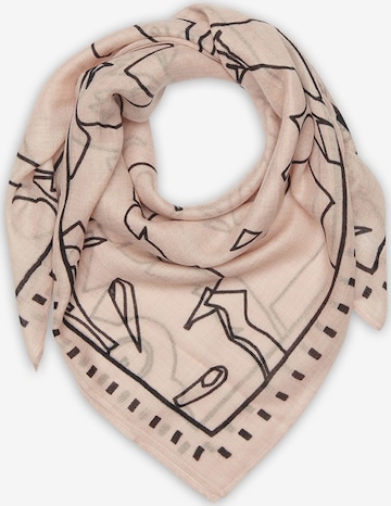 Noolur Scarf 'SOG' in Beige: front