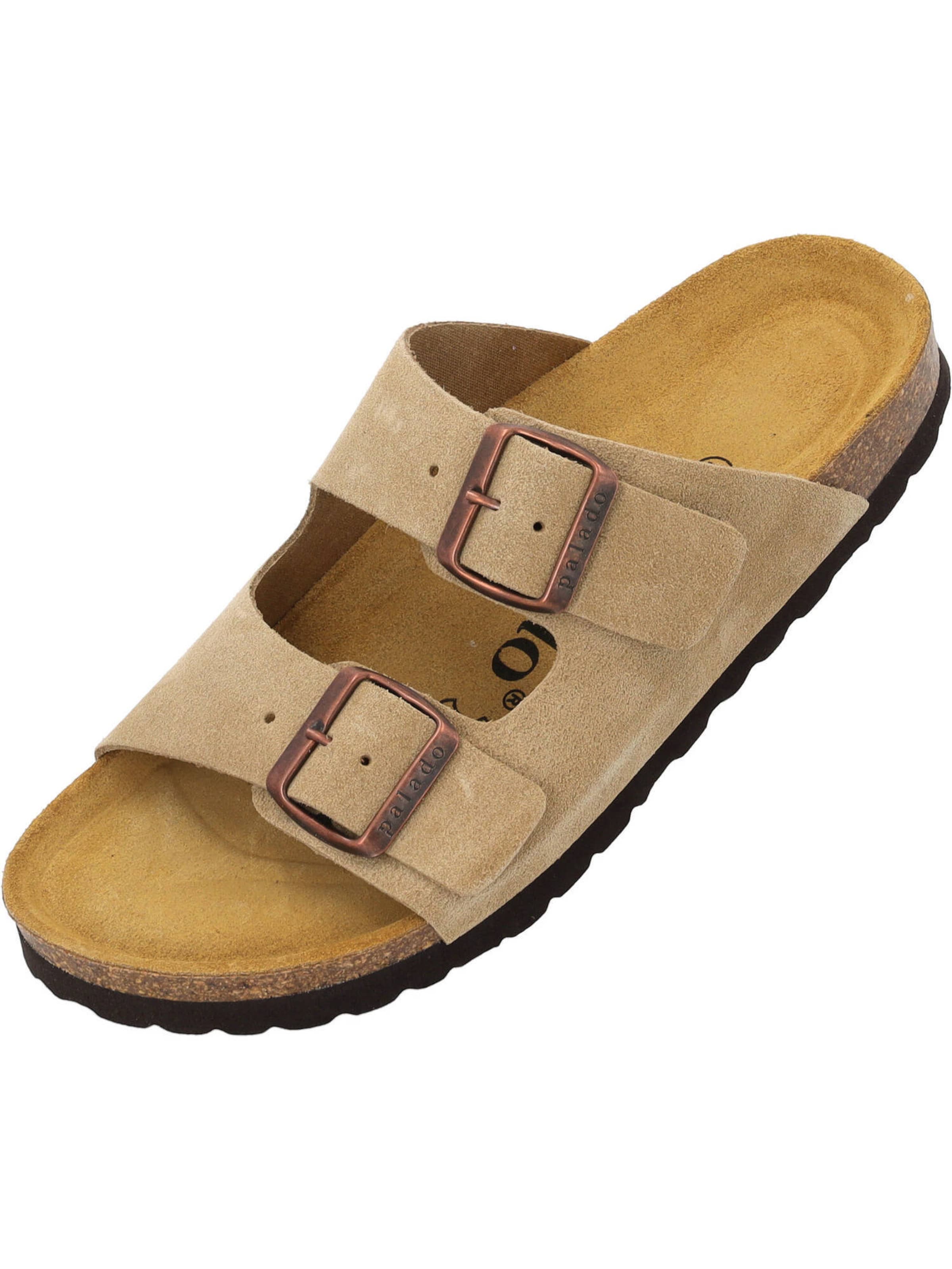 Palado Pantofle 'Korfu' – béžová: přední strana