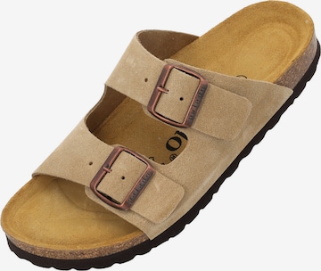 Zoccoletto 'Korfu' di Palado in beige: frontale