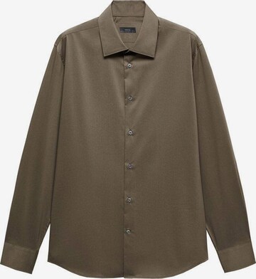 MANGO MAN Slim fit Button Up Shirt 'Play' in Green: front