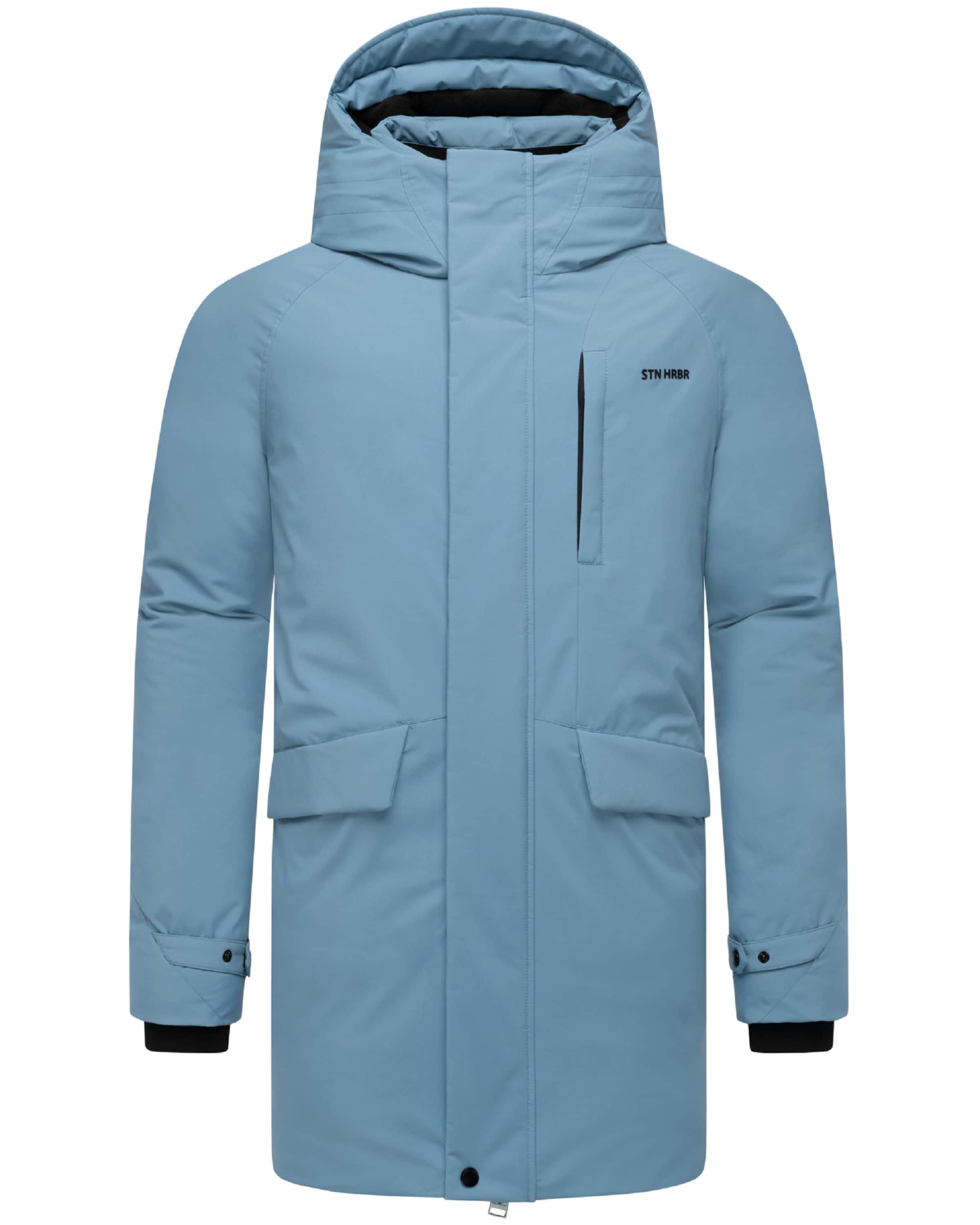 STONE HARBOUR Winterjas 'Emriis XX' in Blauw: voorkant