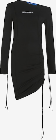 Rochie de la KARL LAGERFELD JEANS pe negru: față