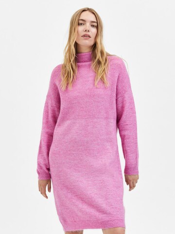 SELECTED FEMME Gebreide jurk 'Mola' in Roze: voorkant