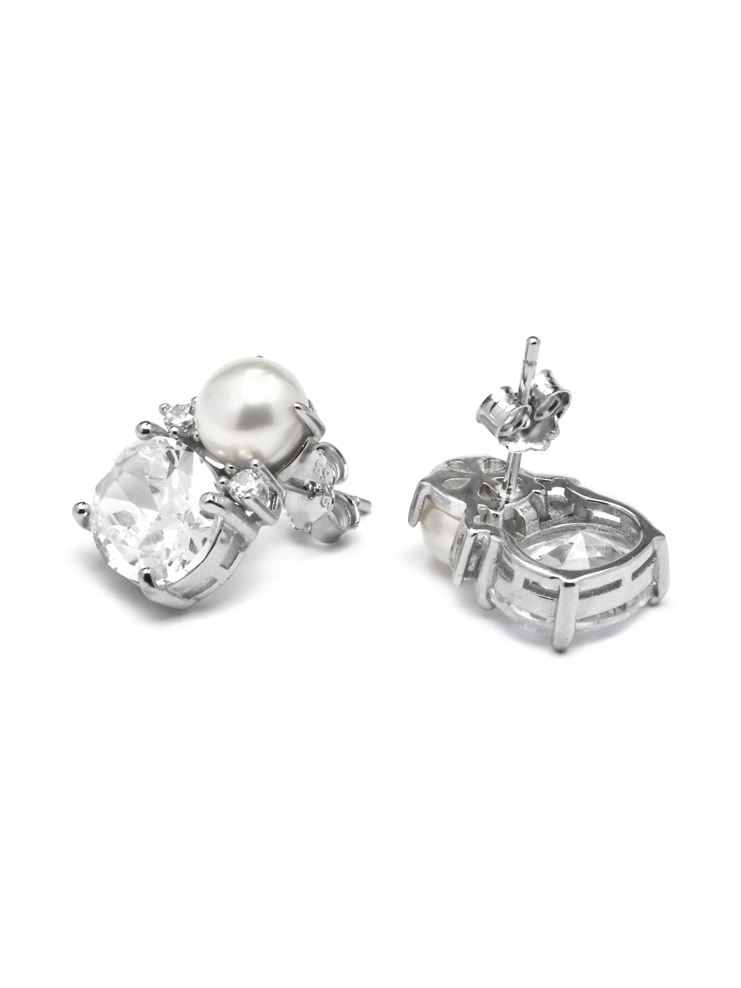 Luxenter Earrings 'Ward' in White