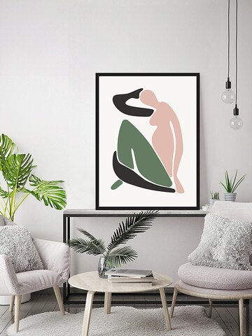 Liv Corday Bild 'Pink and Green Figure' in Schwarz