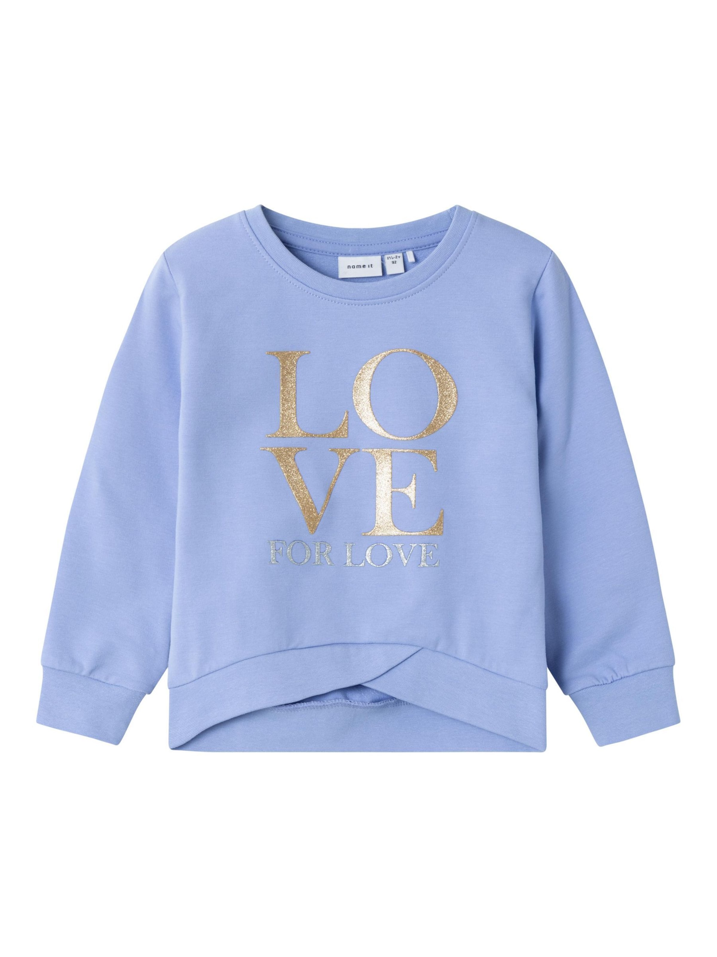 NAME IT - Sudadera en azul: frente