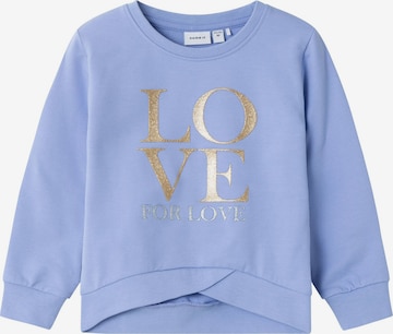 NAME IT - Sudadera en azul: frente