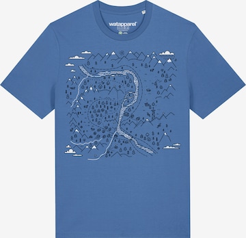 Watapparel Shirt ' Landschaft ' in Blue: front