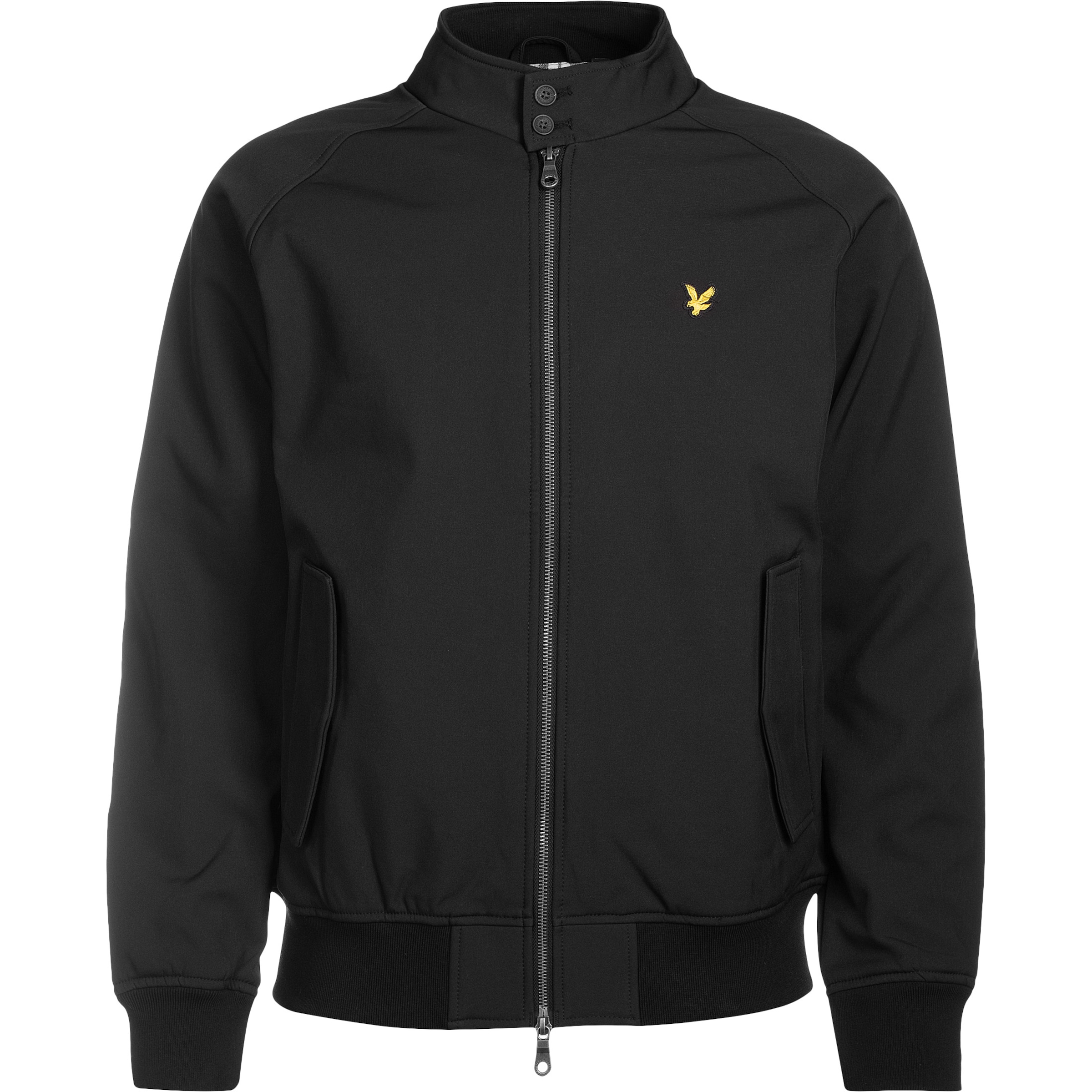 Lyle & Scott Jacke 'Harrington' in Schwarz: Vorderseite