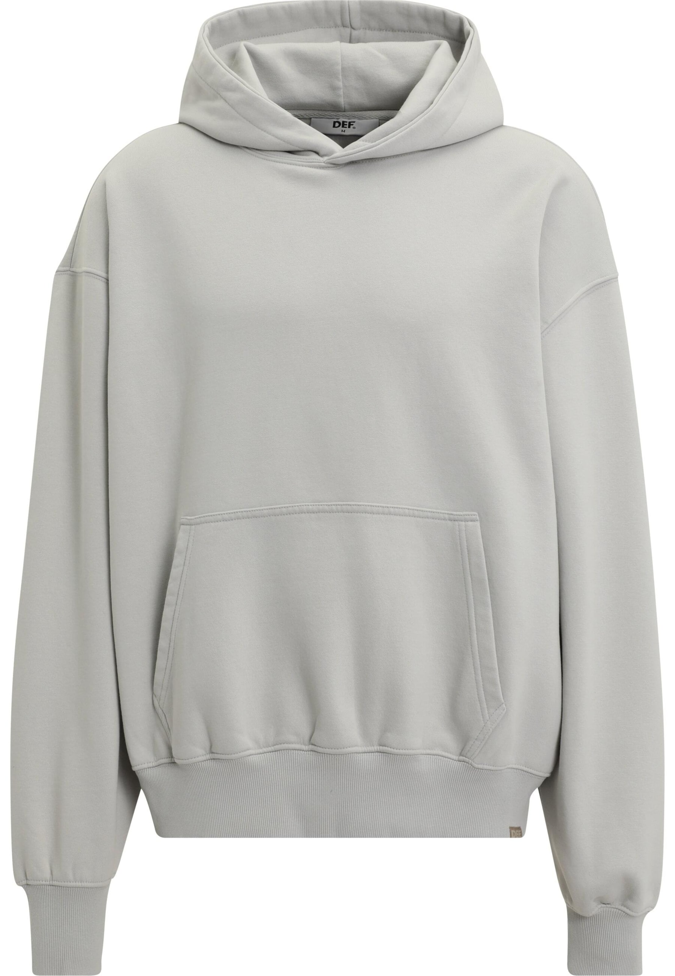 Felpa di DEF in grigio: frontale