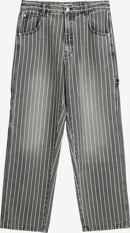 Bershka Loosefit Jeans in Grau: predná strana