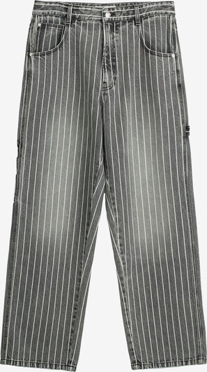 Bershka Jeans in Smoke grey / Dark grey / White, Item view