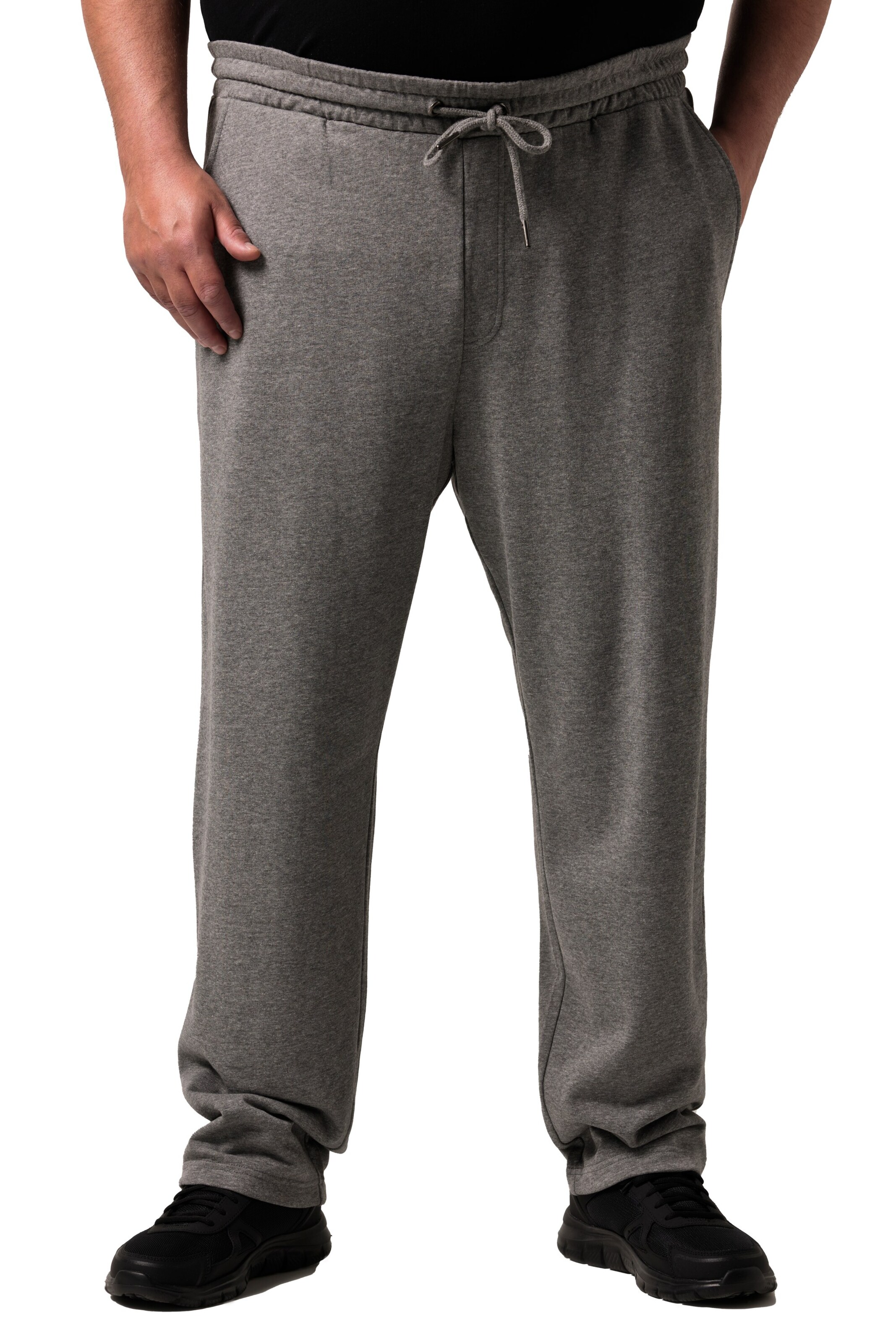 Men Plus Tapered Pants in Grey: front