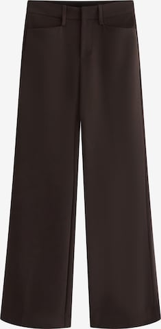 Evazați Pantaloni cu dungă 'Inga' de la Lindex pe maro: față