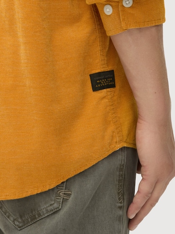 CAMEL ACTIVE Regular Fit Langarmhemd mit aufgesetzten Taschen in Gelb