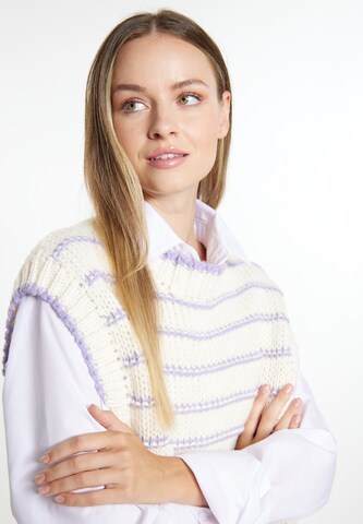 Pull-over 'Boundry' DreiMaster Maritim en blanc