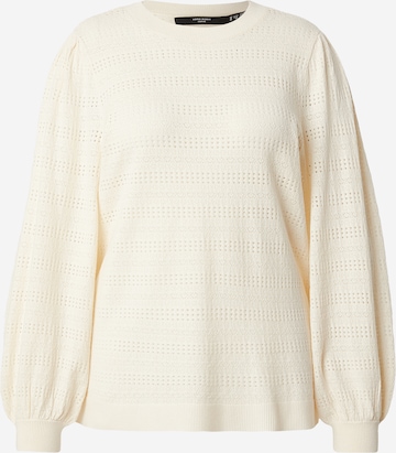Vero Moda CurvePulover 'VMCLimone' - bijela boja: prednji dio