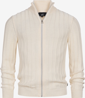 Vestes en maille ' Truman ' JEFF en blanc : devant