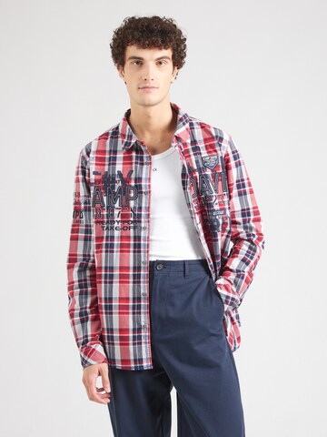 Regular fit Camicia 'Heli Flight' di CAMP DAVID in rosso: frontale