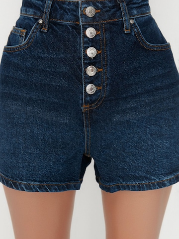 Wide leg Pantaloni de la Trendyol pe albastru
