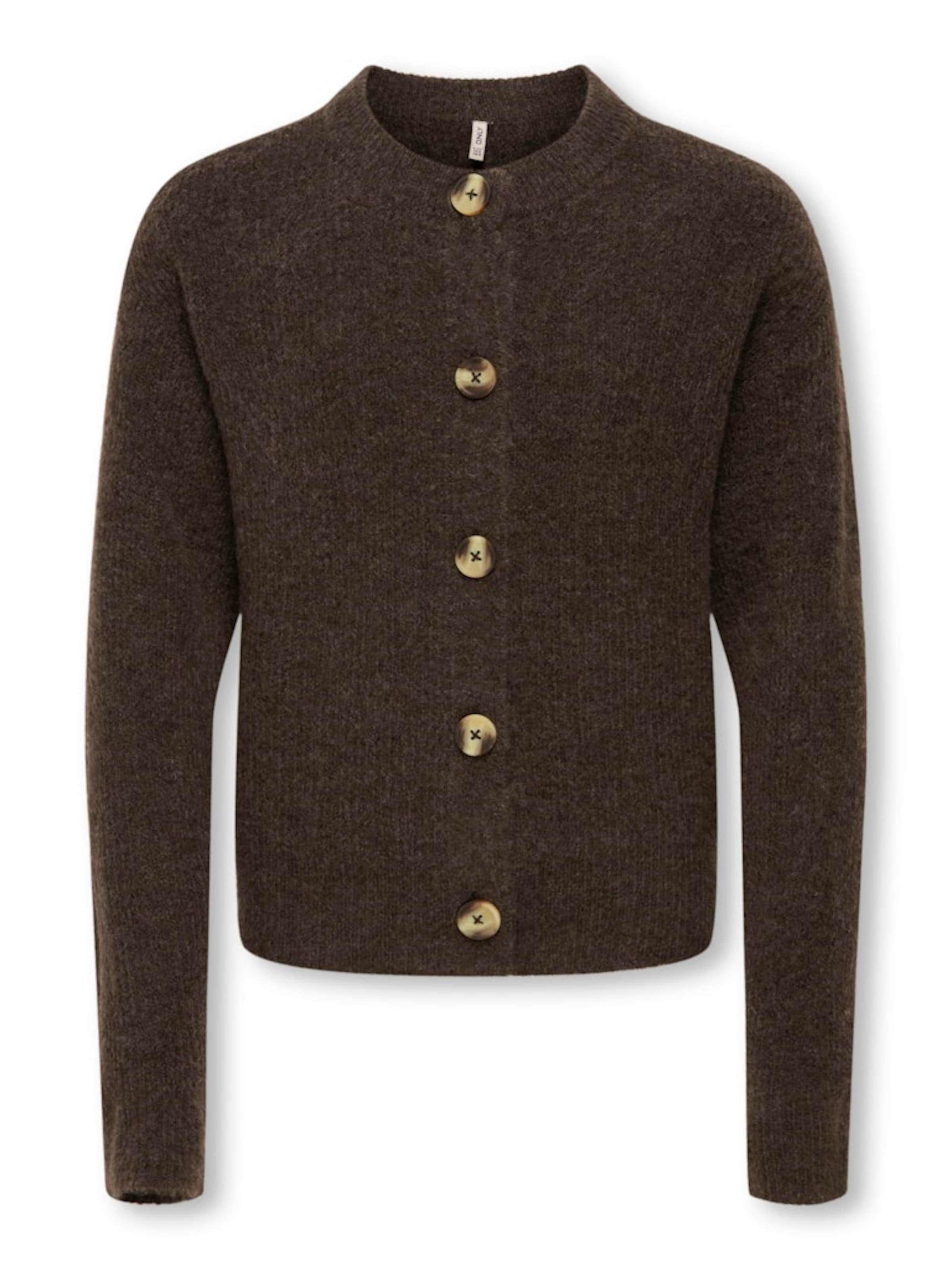 ONLY GIRLS Neuletakki &#x27;KOGCAMILLA&#x27; värissä ruskea: etupuoli