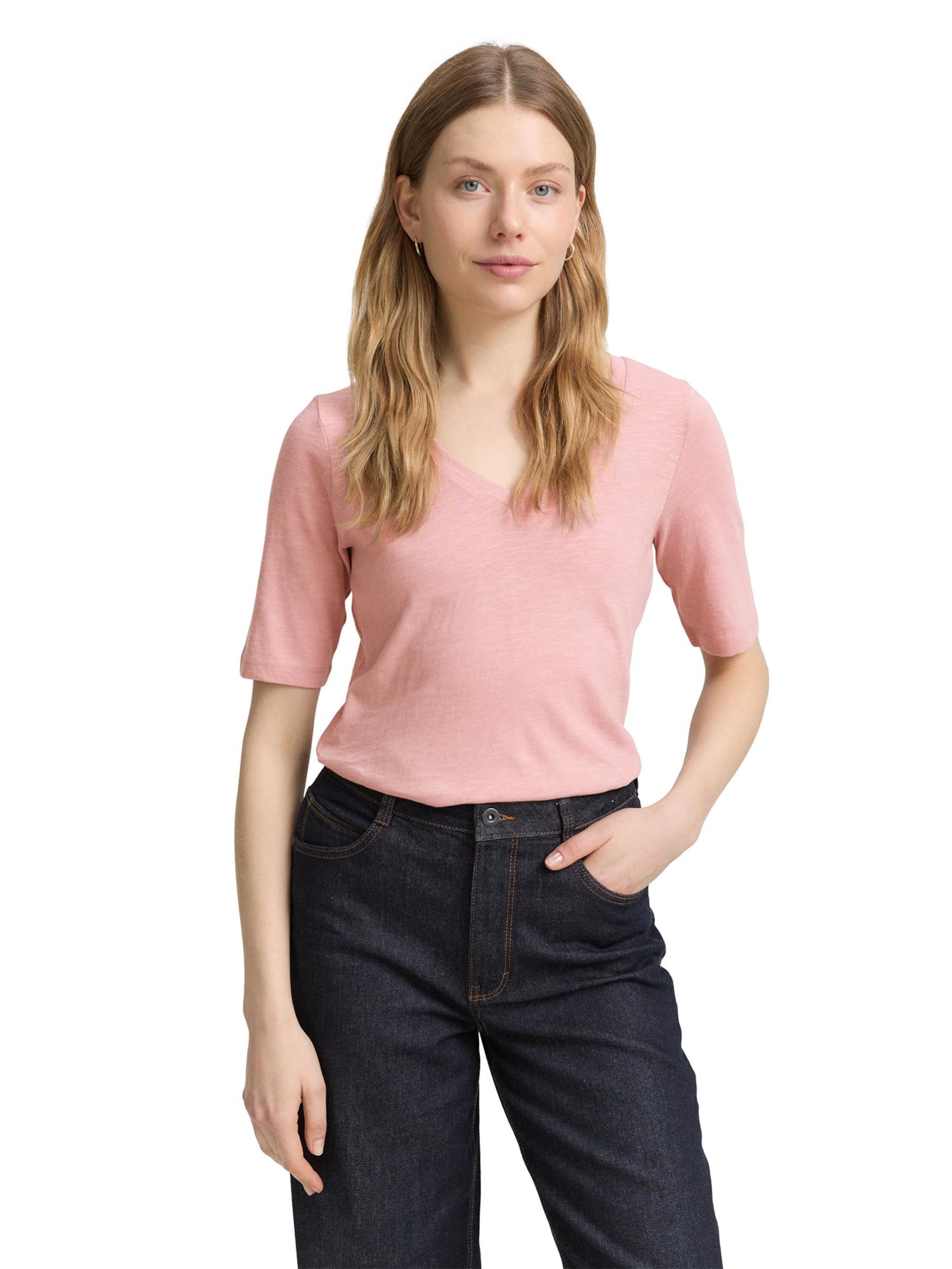 TOM TAILOR Shirt in Roze: voorkant