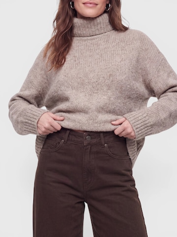 everly® Szeroka nogawka Jeansy w kolorze brązowy