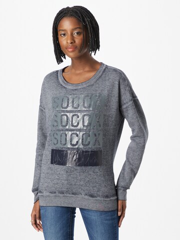 Soccx Sweatshirt in Blue: front