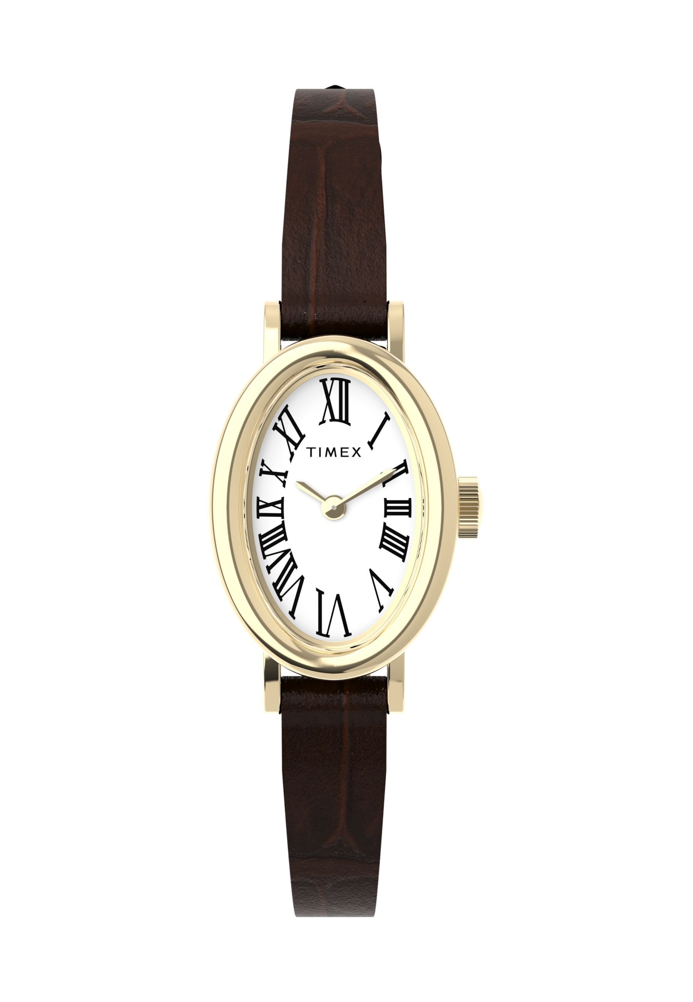 TIMEX Analoguhr 'Cavatina' in Braun: Vorderseite