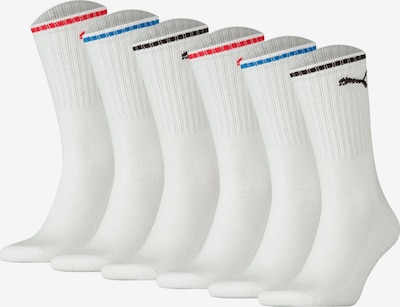 PUMA Sportsocken in blau / rot / schwarz / weiß, Produktansicht