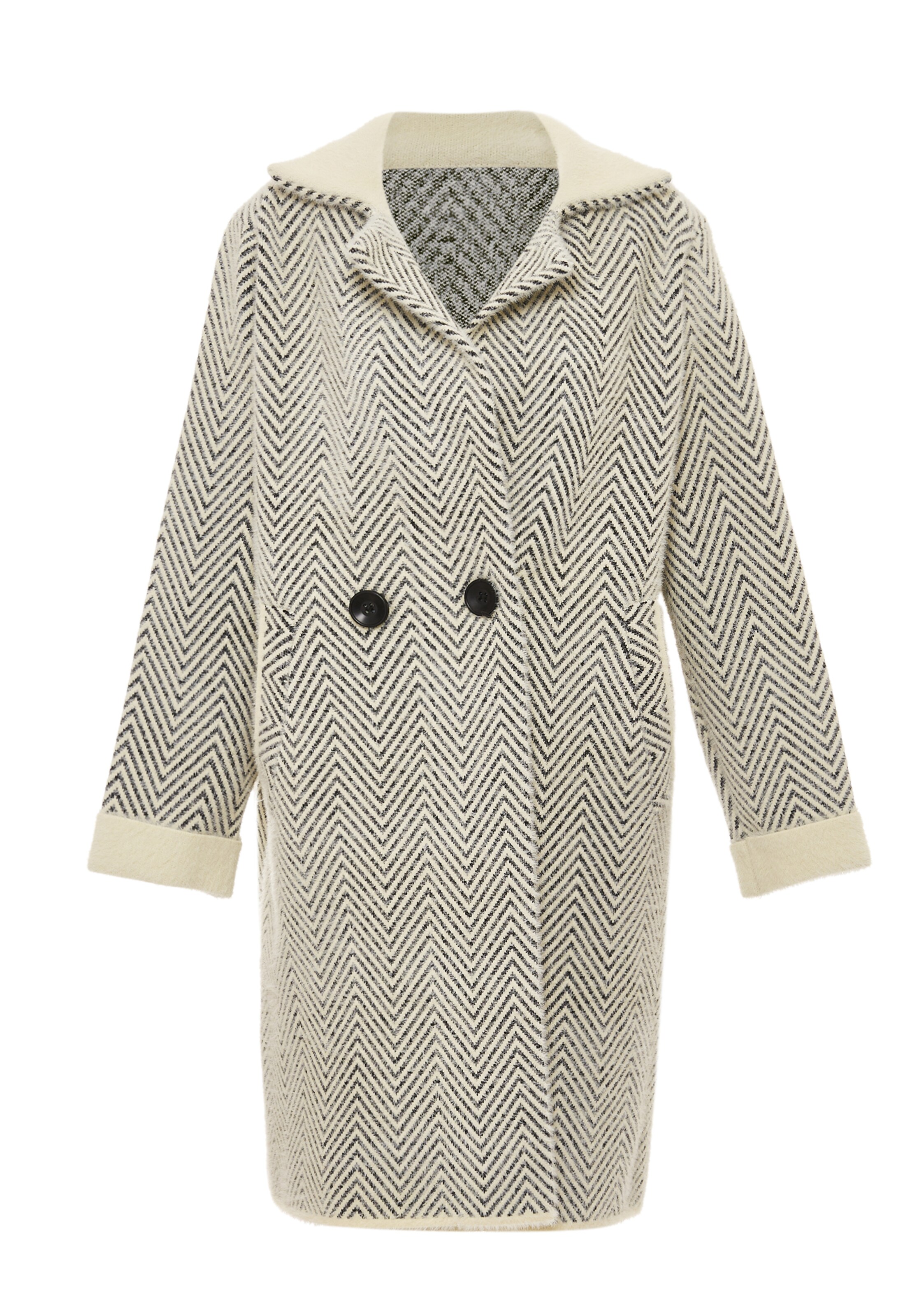 RISA Πλεκτή ζακέτα σε λευκό: μπροστά