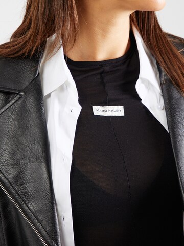 Karo Kauer Shirt in Schwarz