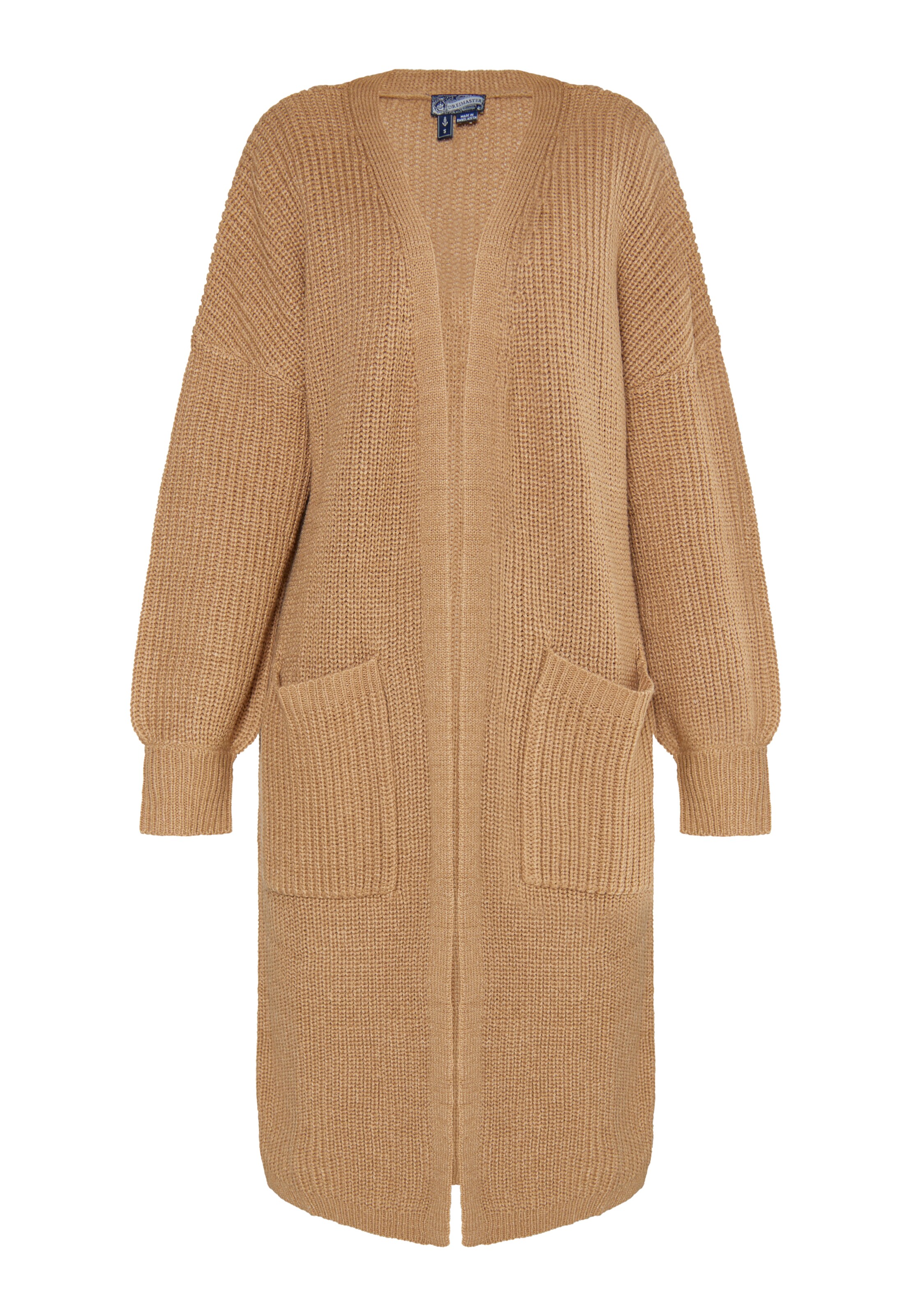 DreiMaster Vintage Плетена жилетка в кафяво: отпред