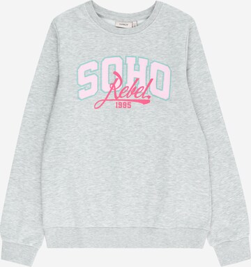 KIDS ONLY Sweatshirt 'LOTTA' in Grey: front