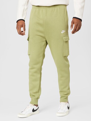 Nike Sportswear - Tapered Pantalón cargo en verde: frente