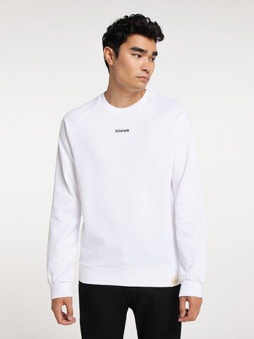 SOMWR Sweatshirt 'REFRESH' in White: front