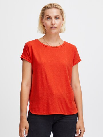 T-shirt ICHI en orange : devant