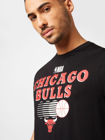 NEW ERA Shirt 'NBA Chicago Bulls' in Zwart
