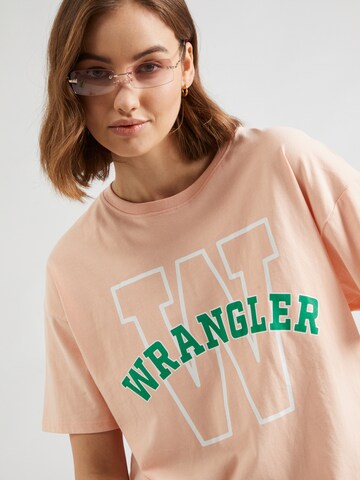 oranžinė WRANGLER Marškinėliai 'GIRLFRIEND'