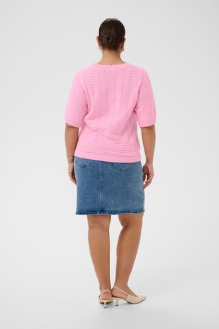 KAFFE CURVE Pullover 'Lotia' i pink