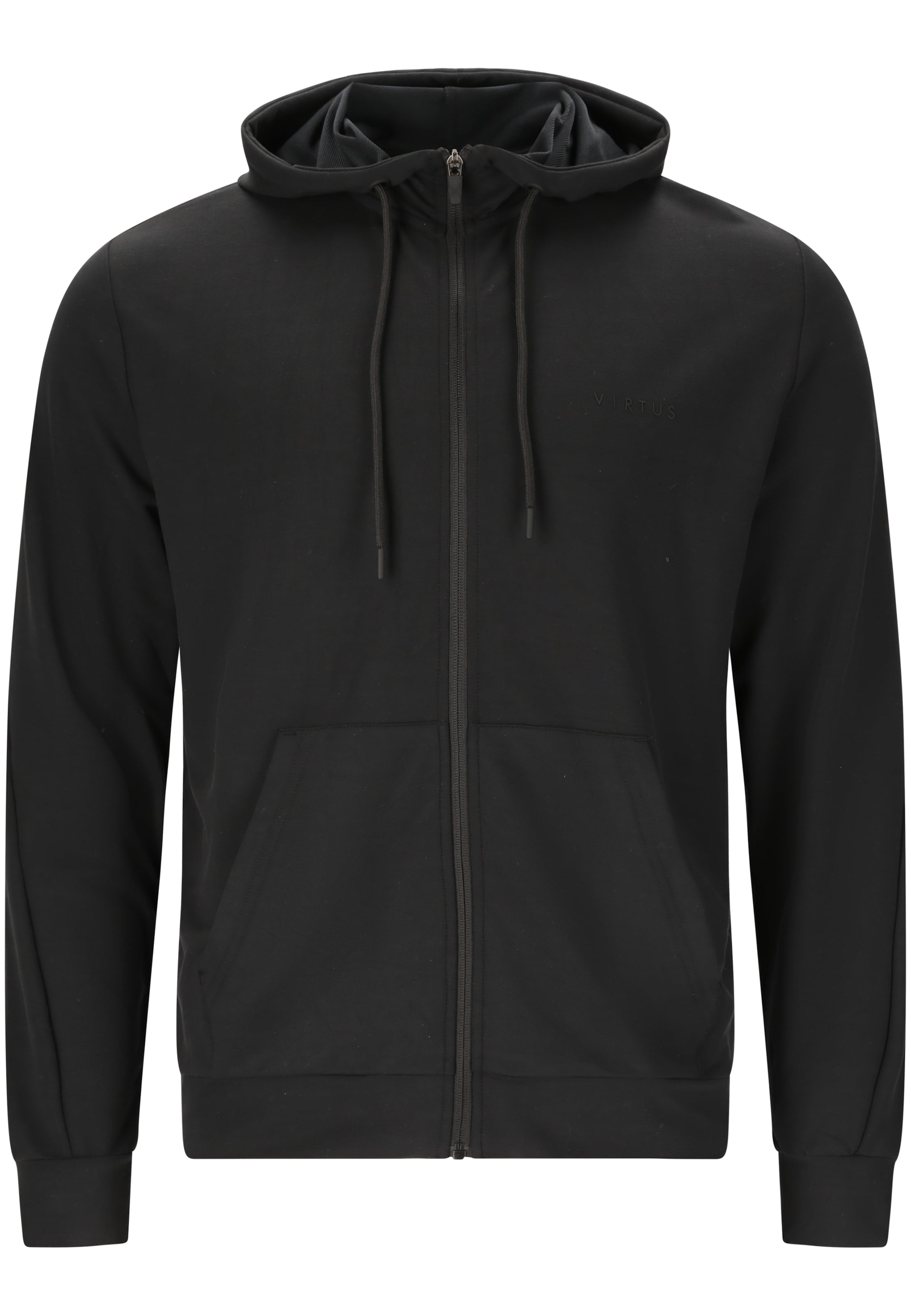 Virtus Sportsweatvest 'Brent V2' in Grijs: voorkant