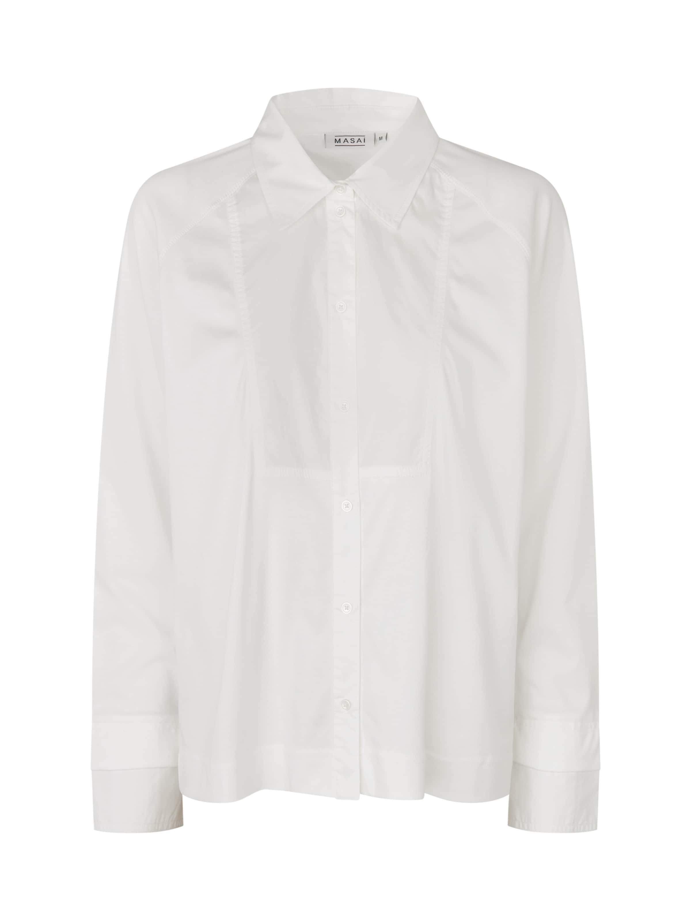 Masai Blouse 'MaInyrosa' in Wit: voorkant