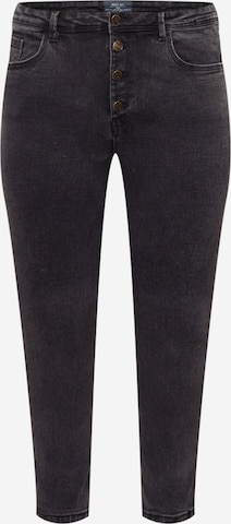 Noisy May Curve Skinny Jeans 'AGNES' in Black: front