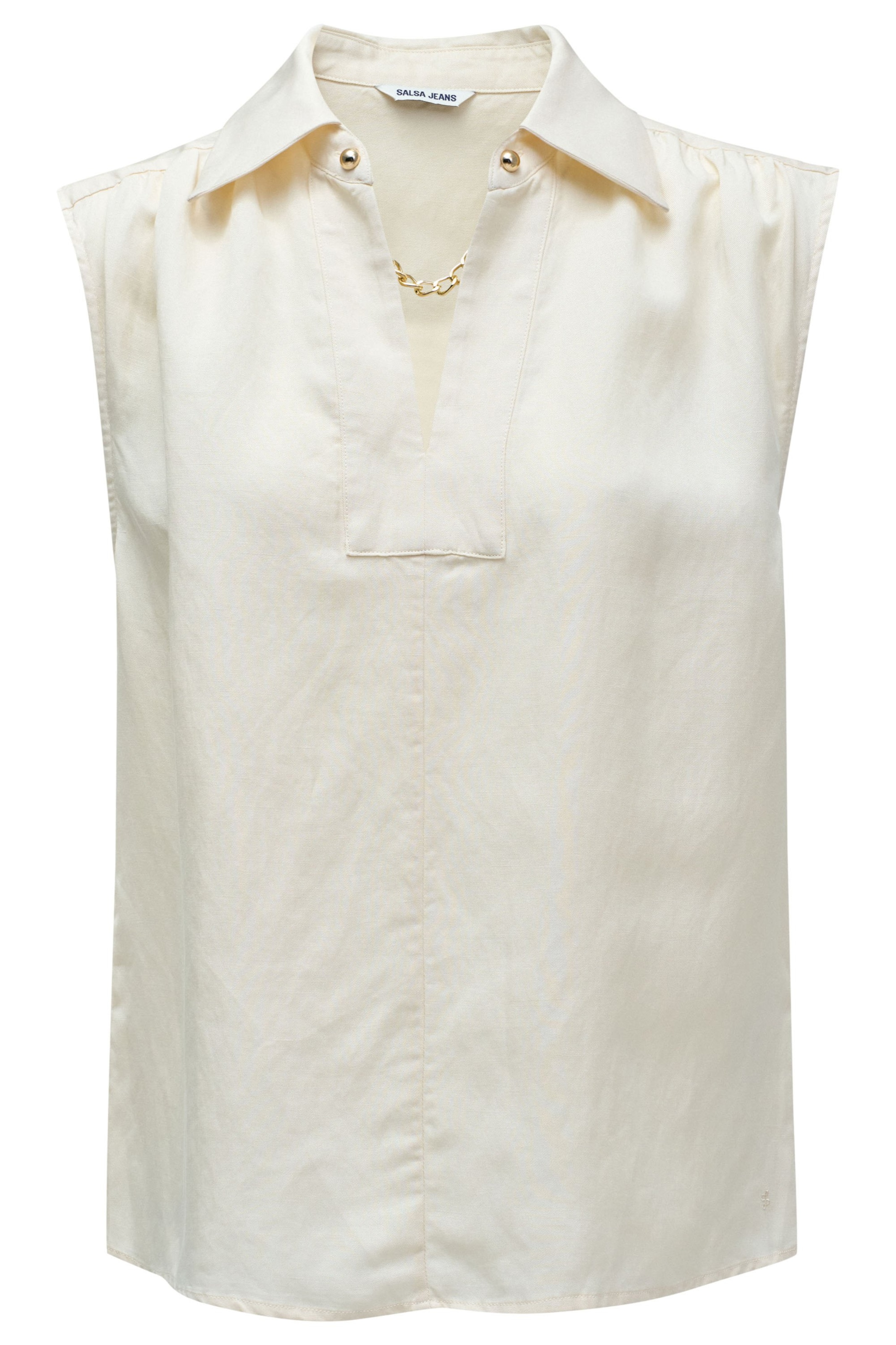 Salsa Jeans Blouse in Wit: voorkant