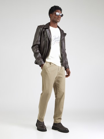 JACK & JONES Тениска 'JORInwood' в бежово