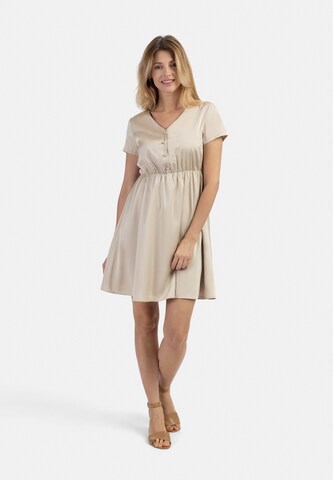 Robe usha BLACK LABEL en beige