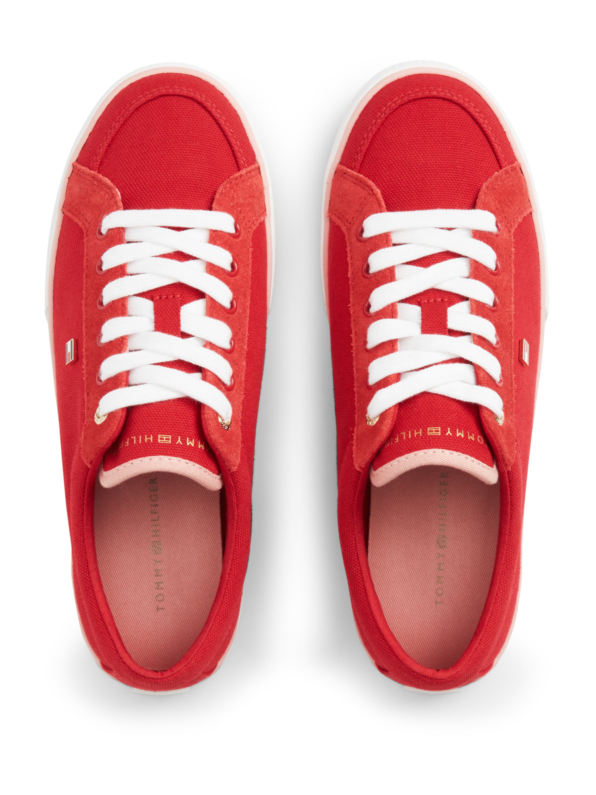 Sneaker low de la TOMMY HILFIGER pe roșu