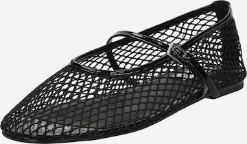 Balerini cu curea glezna 'Mags' de la STEVE MADDEN pe negru: față