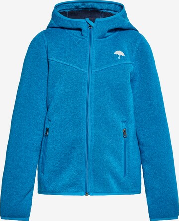 Schmuddelwedda Fleece jas in Blauw: voorkant