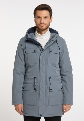 Parka d’hiver DreiMaster Klassik en gris : devant